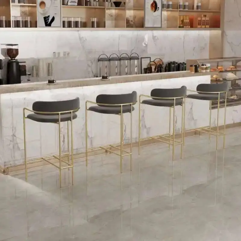 

Bar Stools Nordic Kitchen Chairs Living Room Garden Metal Comfortable Stools High Bancos Para Barra De Cocina Furnitures