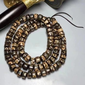 108pcs/מחרוזת ישן Tianzhu חזר מטיבט 13mm * 8mm טבעי אגת אבן טיבטי Dzi חרוזים עבור צמידים באיכות גבוהה