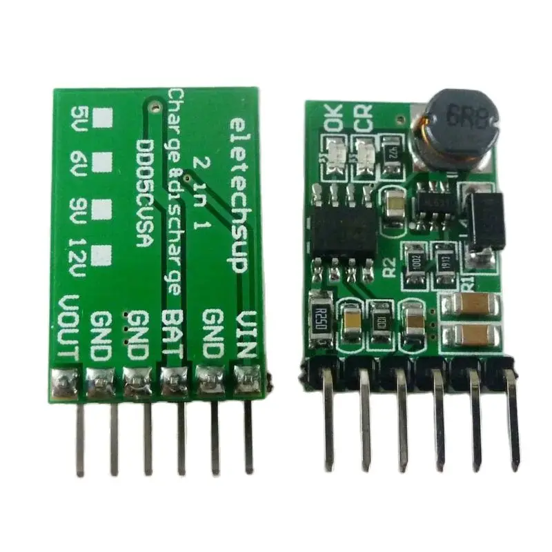 DD05CVSA/B 3.7V 4.2V Li-Po li-ion Charger & 5V 6V 9V 12V Discharger Board DC DC Converter Boost UPS Module mobile power diy