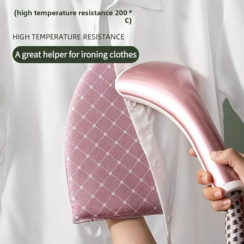 Fabric Handheld Ironing Board Heat Resistant Steamer Glove Handheld Clothing Steam Engine Mitt Ironing Accessories for Clothes