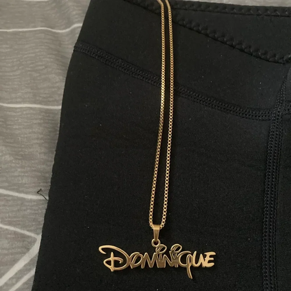 Personalised Gold Name Necklace with Box Chain Custom Name Necklace Handmade Jewelry Personalised Birthday Gift for Her Mom