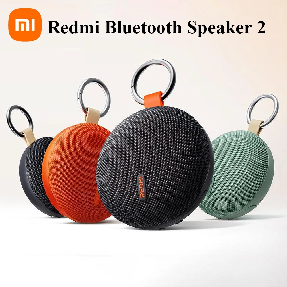 

Xiaomi Redmi Bluetooth Speaker 2 Portable IP67 Waterproof TWS Outdoor Speaker 1.5 inch with Removable Metal Buckle microSD Slot