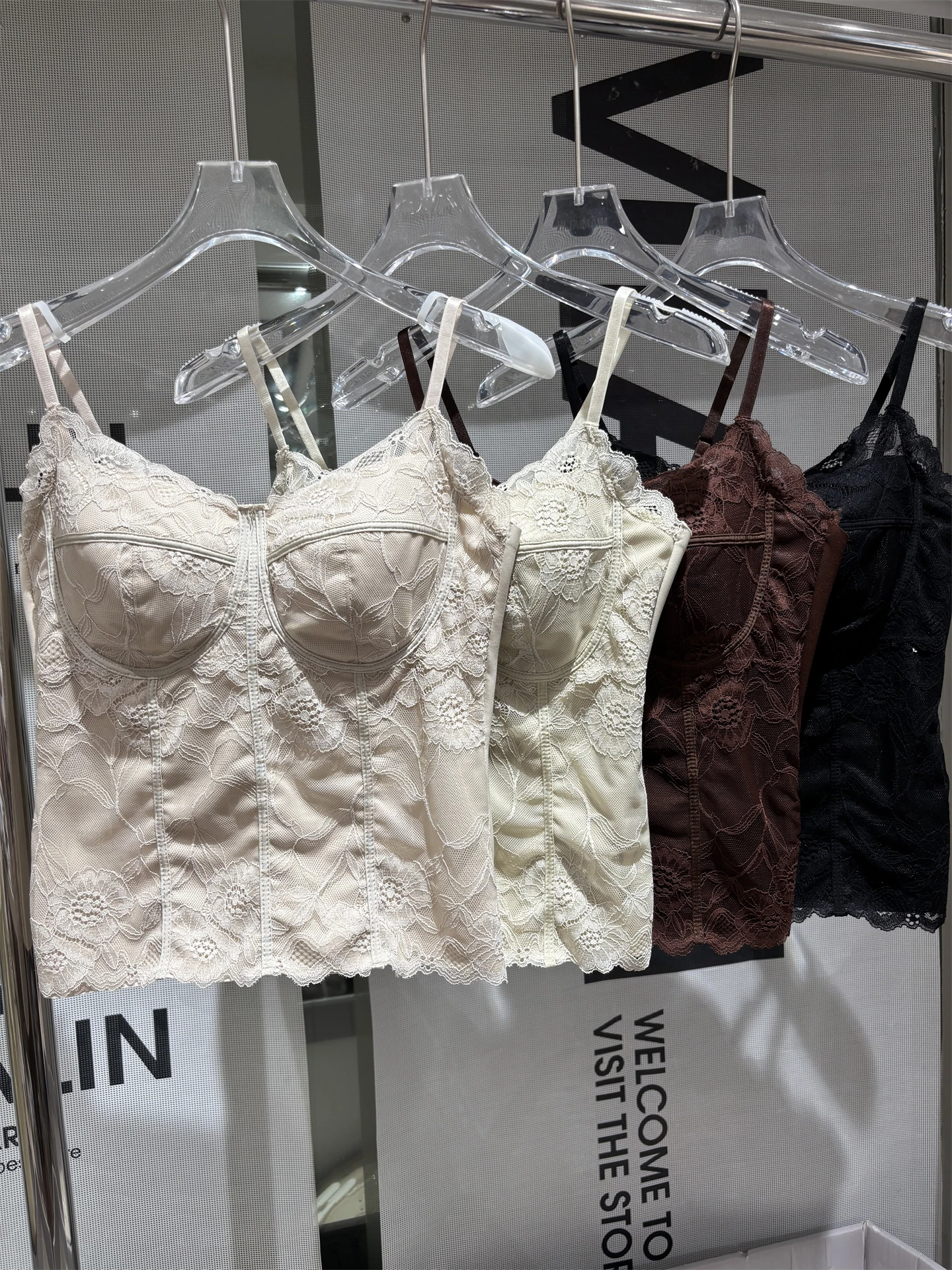 Top de Csola de Renda Sexy para Mulheres, Ajuste Slim, Roupa Íntima Externa, Sem Costas, Sem Alças, Brtte em Mistura de...