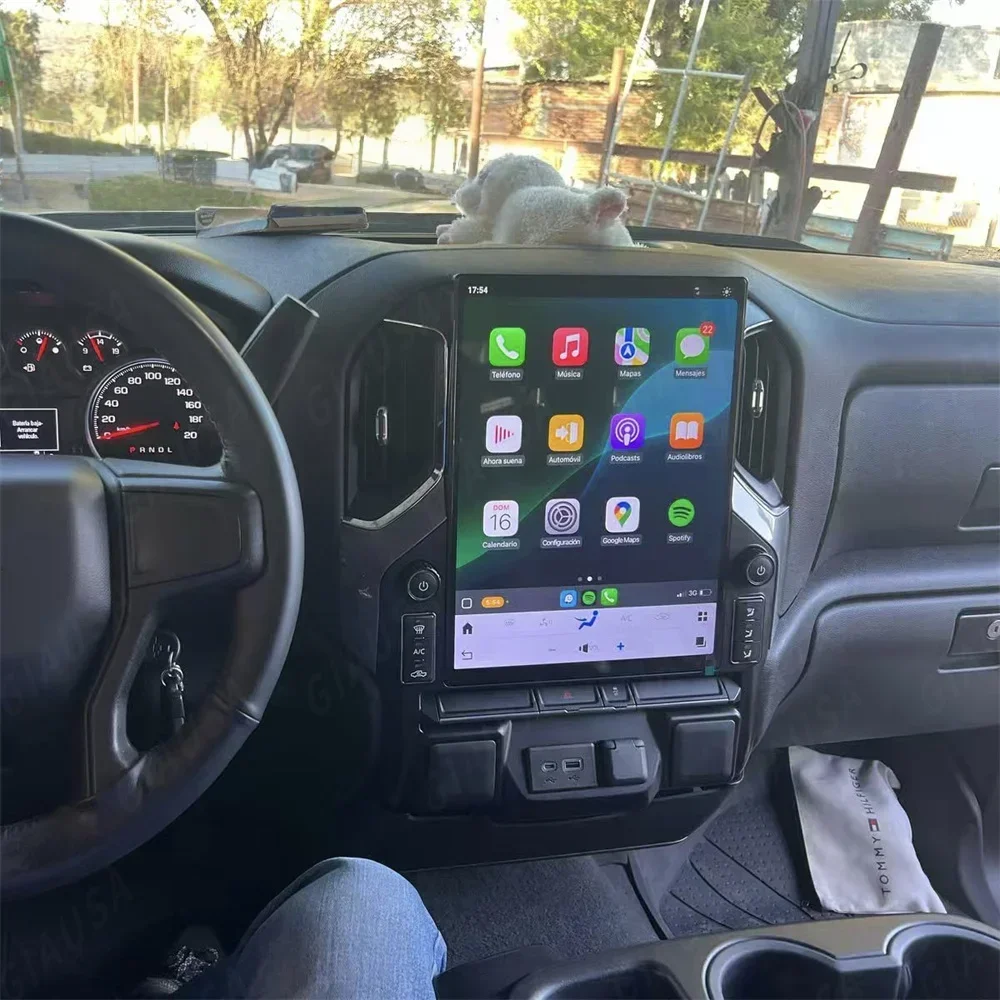 Android 14 Car Radio for GMC Sierra Denali Silverado 2019 2020 2021 2022 2023 Carplay Car Radio GPS Navigation Multimedia