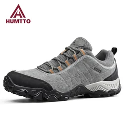 Humtto Lederen Mannen Schoenen Luxe Designer Winter Waterdichte Sneakers Voor Man Casual Werk Mode Ademend Zwarte Mens Trainers