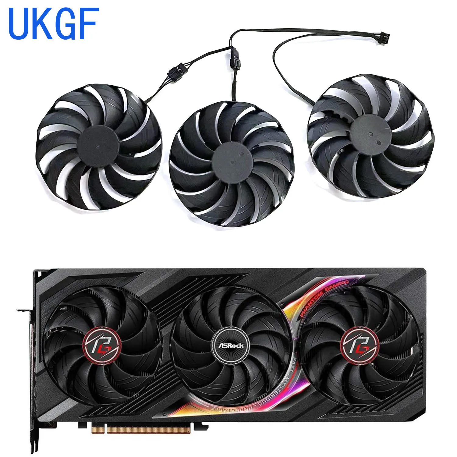 

Original 98MM 4PIN CF1010H12S DC 12V 0.35A RX7900 XTX GPU fan for ASRock Radeon RX 7900 XT RX7900XTX RX7800XT graphics card