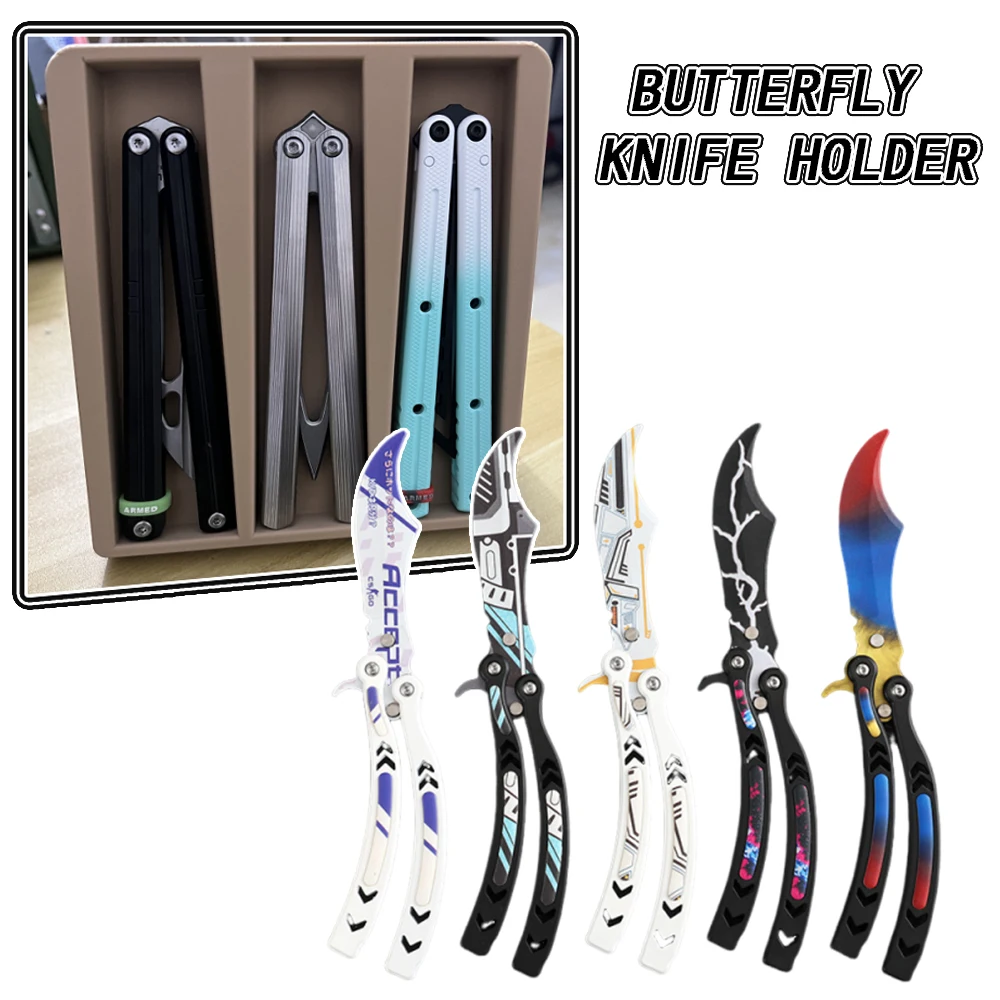 

FANDAO Tacticsl Multi-Function Tool Storage Rack Edc Knife Storage Box Knife Display Stand For Butterfly Knife & Folding Knife