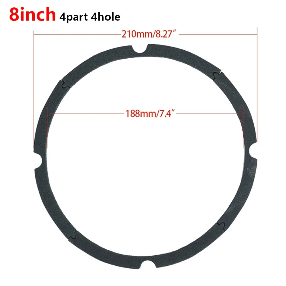 1 Peça de Almofadas de Espuma para Woofer de 4 e 8 Furos, 4/5/6.5/8/10/12/15/18 Polegadas, Tira de Espuma para Carcaça de Alto-falante DIY, Anel de Vedação de EVA