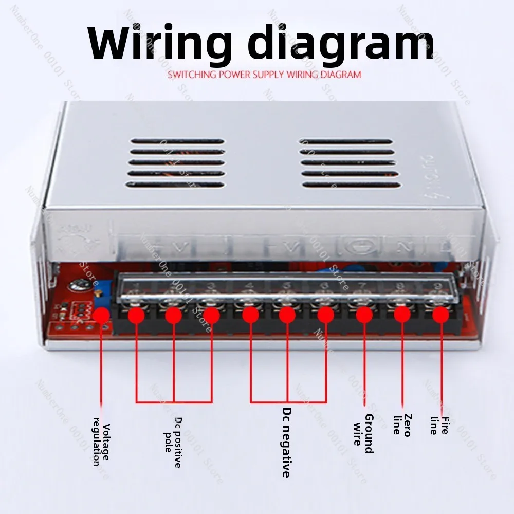 500w adjustable switching power supply dc 12v/24v/48v/60v/70v/110v voltage stabilizing transformer