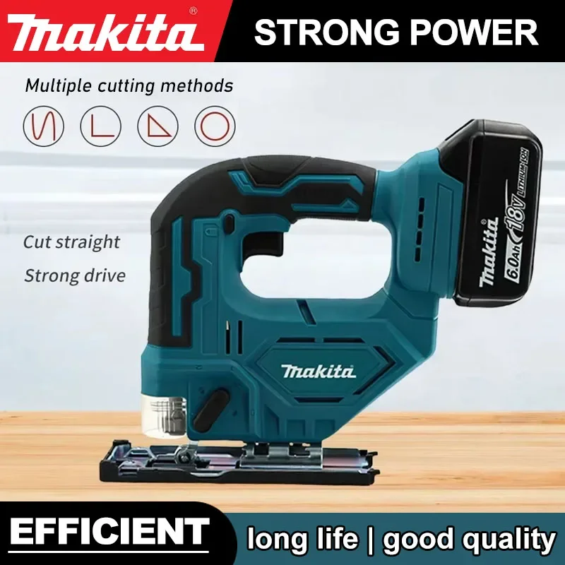 

Makita DJV182Z Cordless 18V Lithium Battery Rechargeable Electric Jig Saw Curve Saw Woodworking Cutting Multifunction Saw