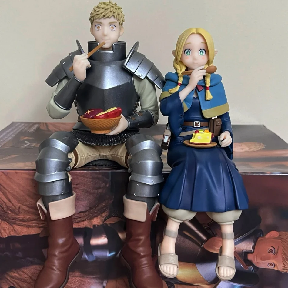 Heerlijk In De Dungeon Marcil Donato Anime Meisje Standbeeld Dungeon Food Leo Stouten Action Figure Model Zitten Pop Speelgoed Gift's