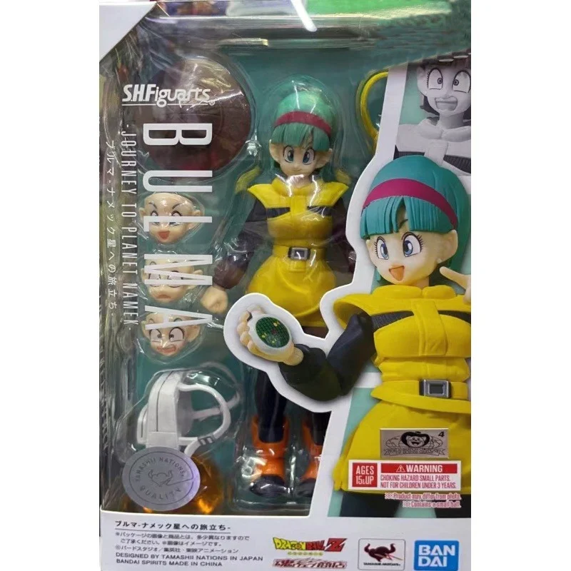 Bandai Dragon Ball Figure SHF The Robot Spirits Namek Bulma Anime Figure Genuine Model Anime Action Figure Toys for Children