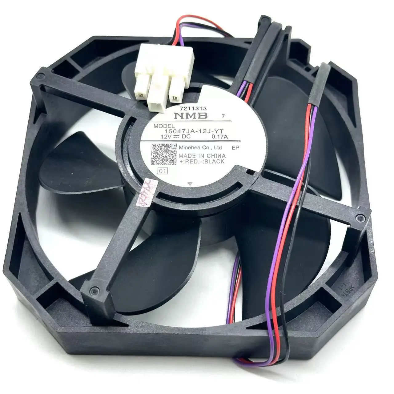 NMB-MAT 15047JA-12J-YT DC 12V 0.17A 3-wire Server Cooling  Fan