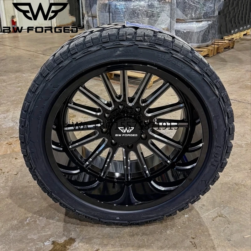 

Кованые черные диски для грузовиков 20x10, 20x12, 6x5.5, 22x12, 22x14, 6x5.5, 24x14, 26x14 для F150, Silverado 1500 6x139.7 8x180 8x165.1 6x135