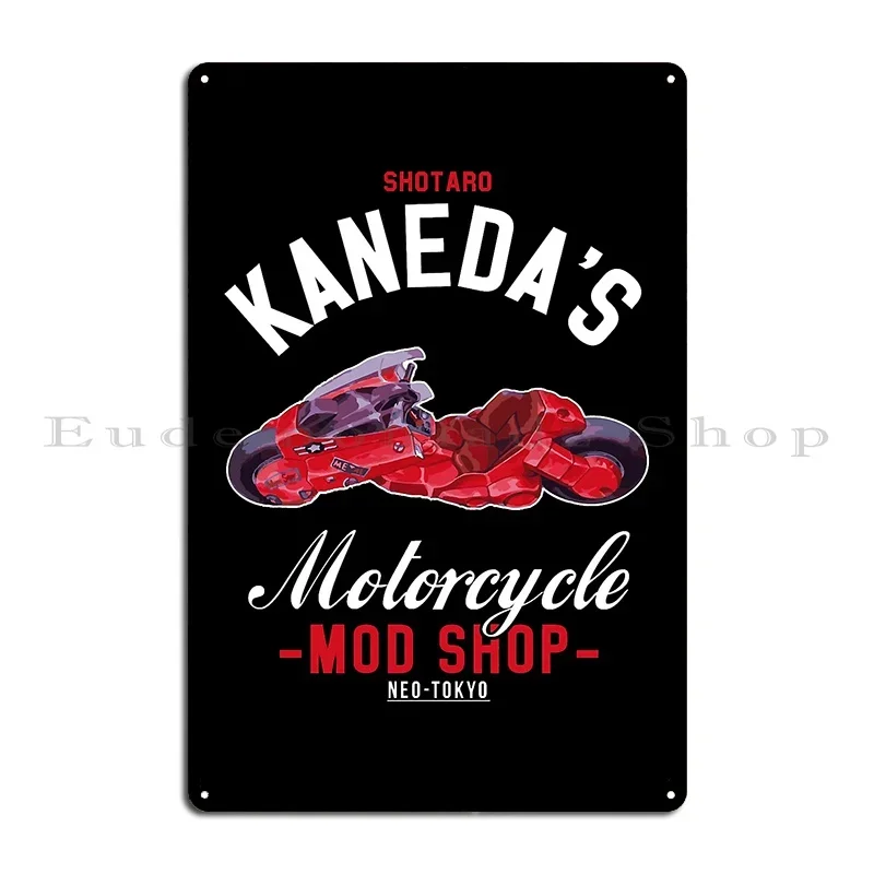 Akira Shotaro Kanedas Motorcycle Shop Metal Signs Create Club Home Club Club Bar Tin Sign Poster view 2