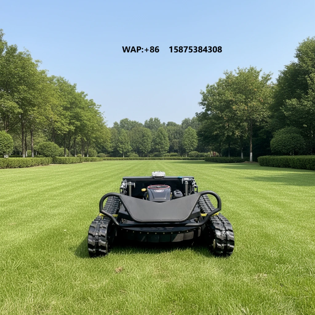 Long Jie 452cc Fully Automatic Lawn Mower 800mm Cutting Width Self-Propelled Garden Equipment Remote 4-stroke Cordless