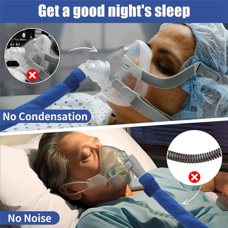 

ABVO-6.3 FT CPAP Hose Cover For Resmed Climatelineair Airsense 10 & 11, CPAP Tube Cover , Insulated Fabric Wraps