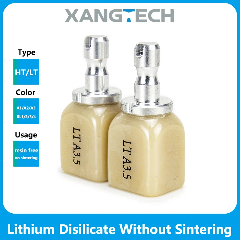 

5 шт. стоматологический литиевый дисиликат без спекания Cad/Cam, все керамические стоматологические материалы HT/LT для лаборатории
