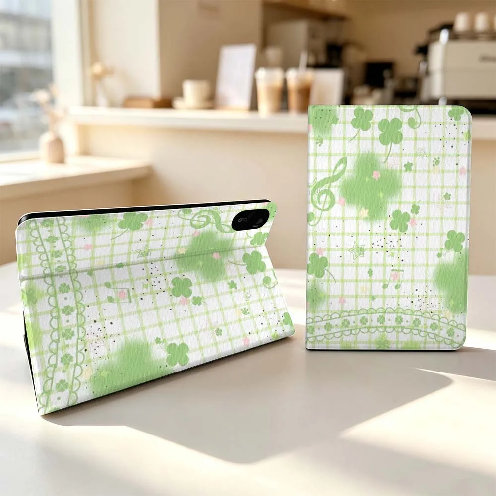 Cartoon Lucky Clover For Xiaomi Poco Redmi Pad 8 2 4 5 6 6S 7 7S SE Pro Max 14 11 8.7 11.2 12.5 Inch Tablet Case Fashion
