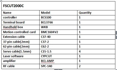 Fscut 2000-Cypcut-Steuerungssystem BCS100 Fscut-Controller Fiber Raycus Cutting System Motion Raycus-Steuerkarte