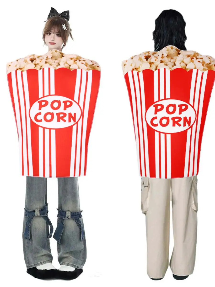 loween Monald's Food Cosplay Performance Suit Hot Dog Coca-Cola Burger One-Piece Suit for Campus Events And Performances