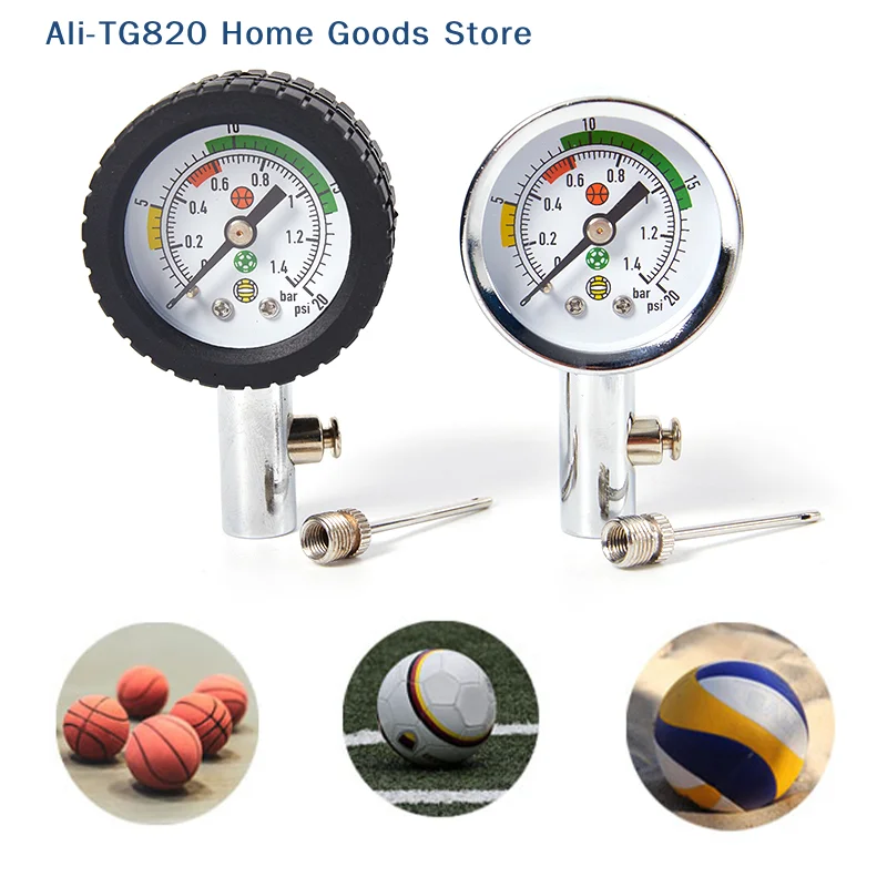 

[TG820]Soccer Ball Pressure Gauge Air Watch Football Volleyball Basketball Barometers