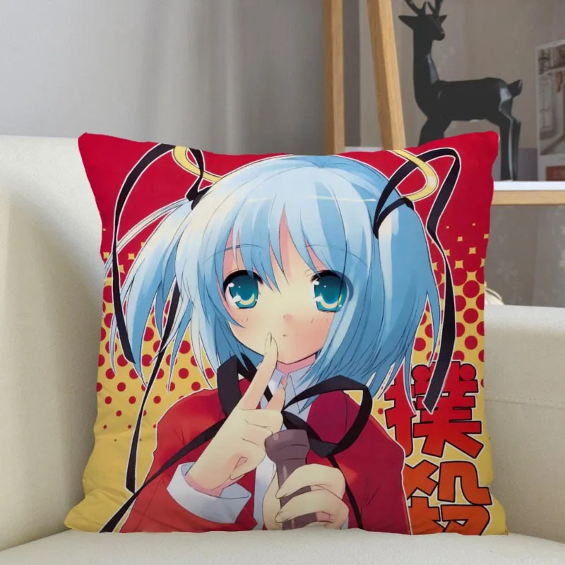 Bokusatsu Tenshi Dokuro-chan Pillowcase Home Decoration 45x45cm Zipper Square Pillowcase Throw Pillow Cover Drop Shipping 04.24