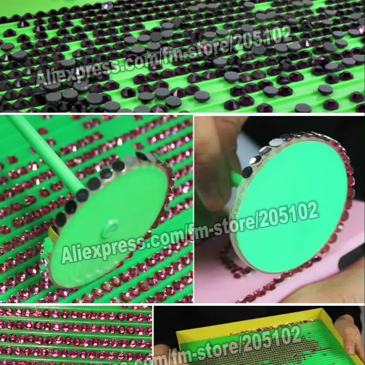 Molto Utile! Di cristallo Arrangiatore Set Vassoio per HotFix e non hot fix FlatBack Strass, raccogliendo nail stones strumenti FAI DA TE accessori