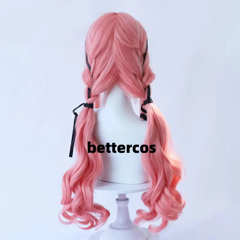 25COSNikki شعر مستعار تأثيري لعبة إنفينيتي نيكي المرأة طويلة الوردي شعر مستعار نيكي تأثيري لوليتا شعر مستعار غطاء مجاني