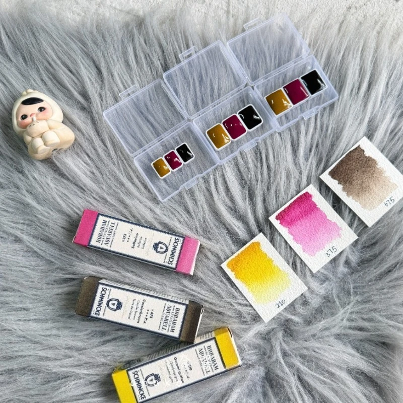 

2026 Schmincke Vintage Series New Color Master Watercolor Paint 3 Colors Artist Aquarell Professional Painting Art Supplies