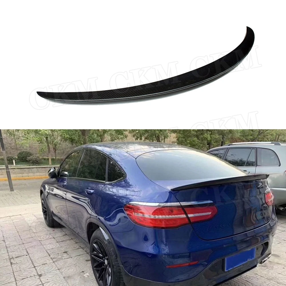 W253 Carbon Fiber Rear Spoiler for Mercedes Benz GLC Class Coupe C253 GLC250 GLC300 GLC350 2016 2017 2018 2019 Car Styling