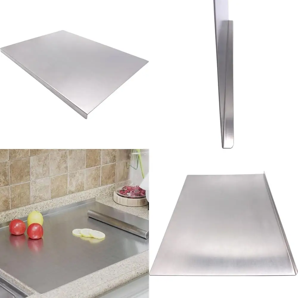

Большая кухонная разделочная доска из нержавеющей стали — идеально подходит для мяса, фруктов, овощей, хлеба и выпечки | Прочный чоппи большого размера