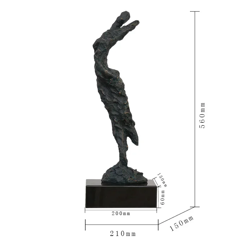 Character sculpture customized hotel floor-standing human body ornaments modern living room entrance creative abstract artwork