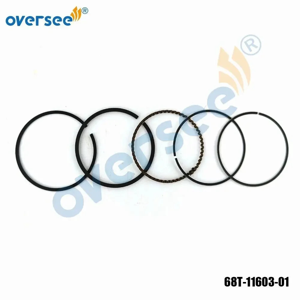 

68T-11603-01-00 Комплект поршневых колец (STD) для подвесного двигателя Yamaha 6HP 8HP 9,9HP F6 F8 F9,9 лодочного двигателя