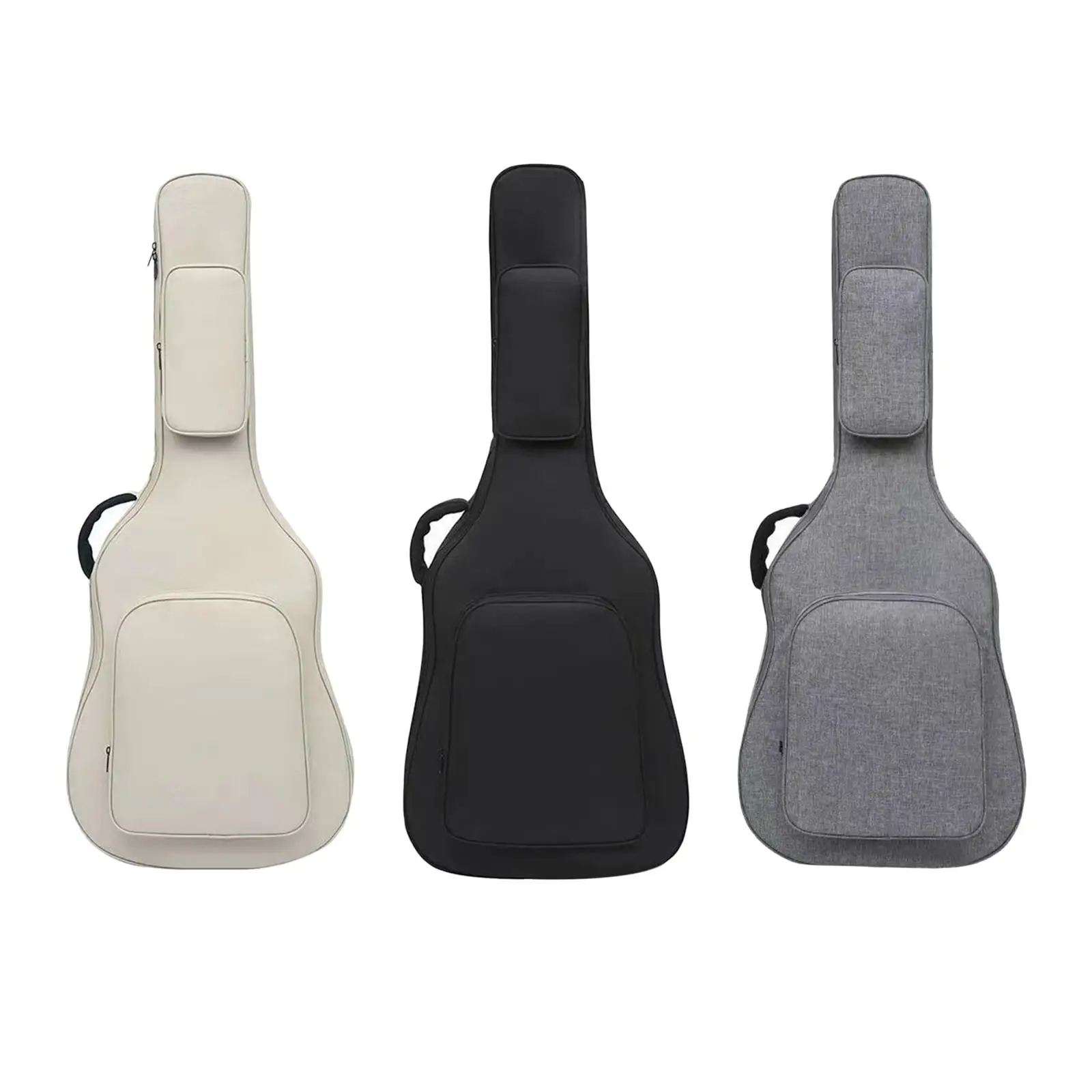 Bolsa de guitarra acústica con bolsillos, correa de hombro ajustable para bajo, 41 pulgadas