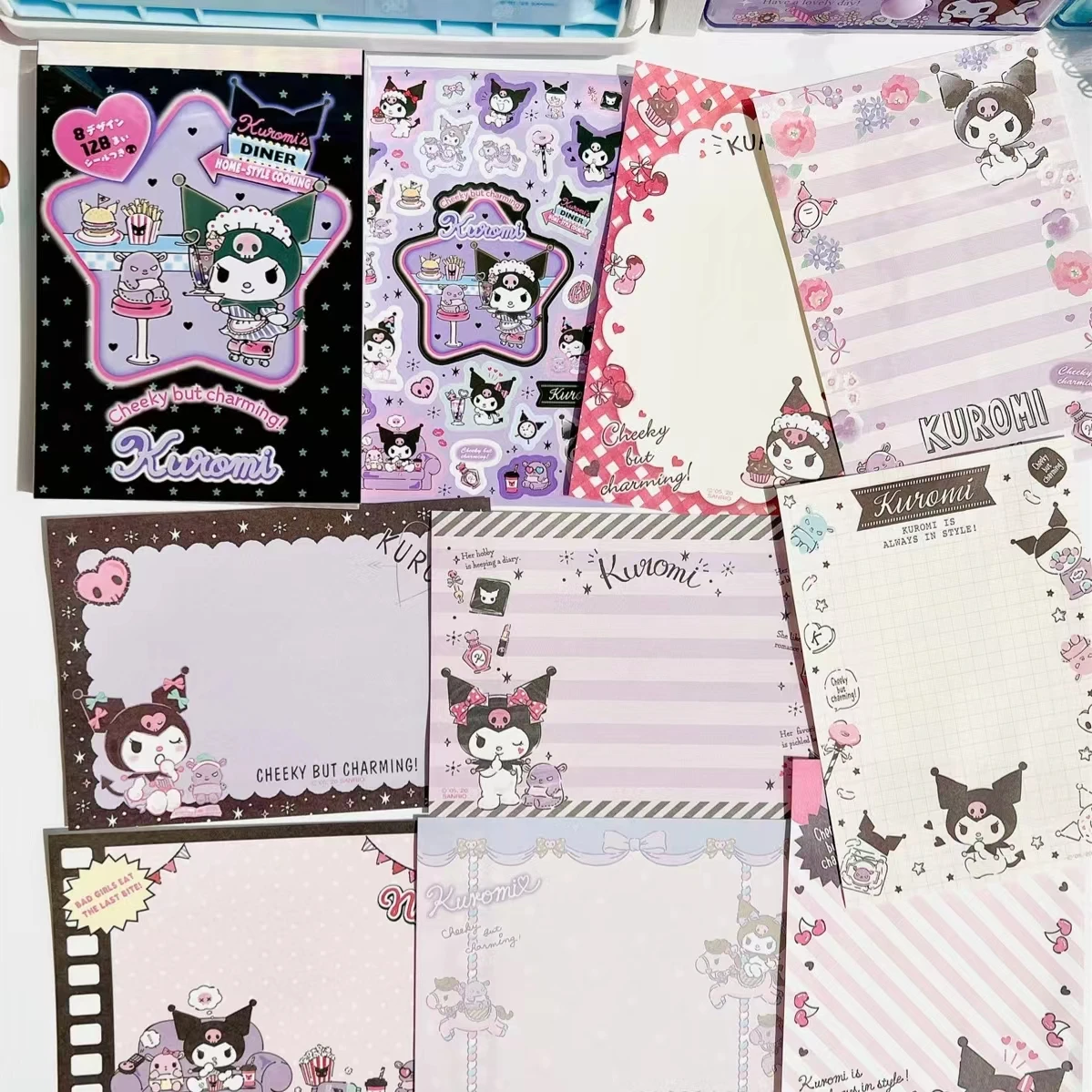 Sanrio Kuromi Hello Kitty Notebook Cinnamoroll My Melody Hand Book Note Paper Cartoon Memo With Stickers For Girls Gift Toys