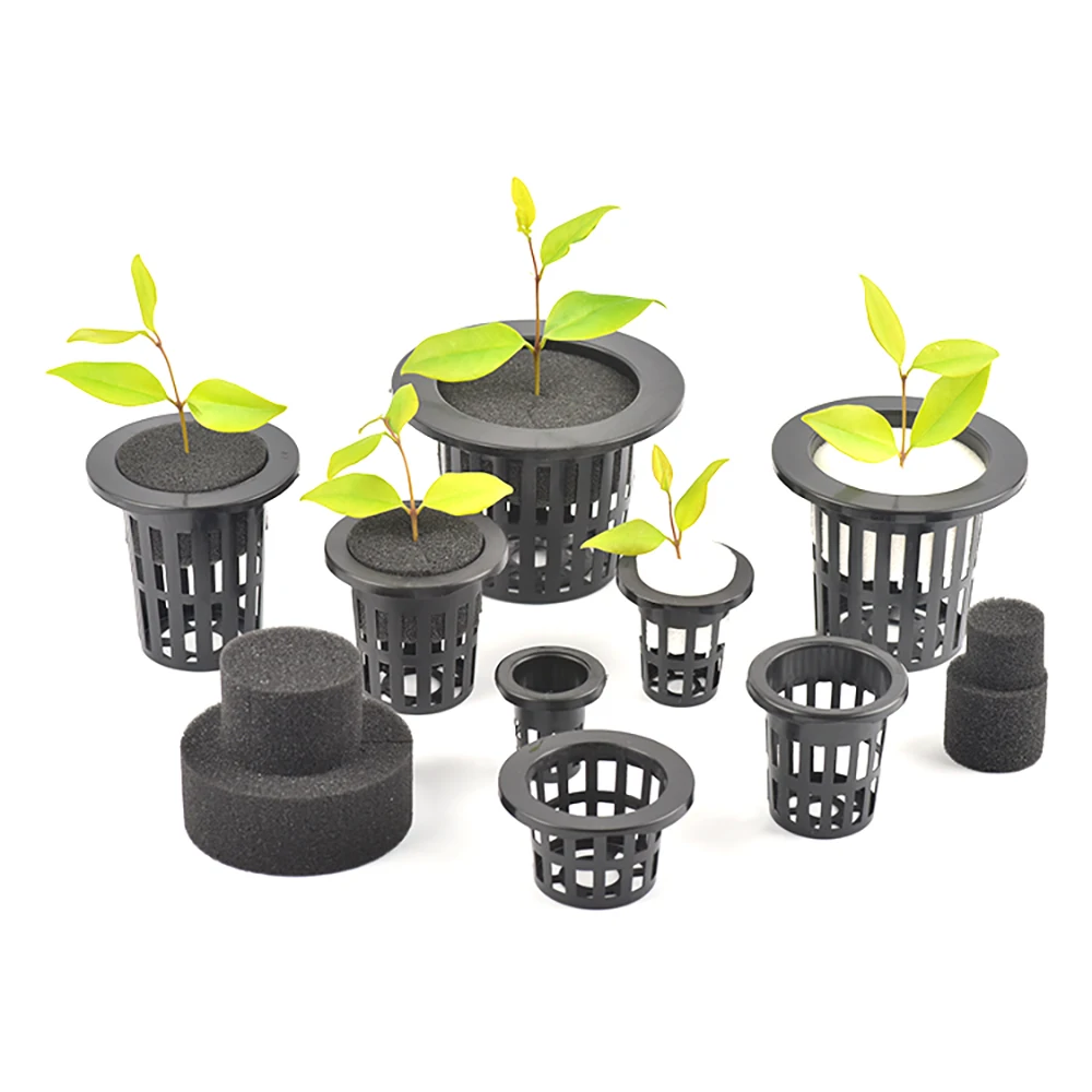 Black Hydroponic Baskets Sponge Garden Vegetable Soilless Planting Sponge Nursery Pots Foam Plants Root Fixed Sponge