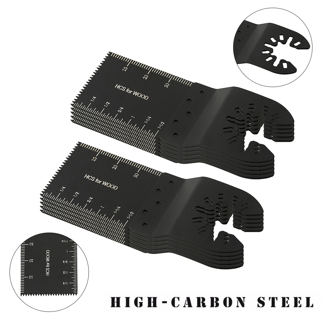 5-60 pçs lâmina de serra universal oscilante multi ferramenta lâminas escala reta multi ferramenta corte lâminas de serra de madeira para dremel