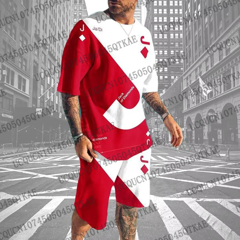 

Men's Luxury T-Shirt Shorts Set 2 Piece Summer Casual Tracksuit Oversized Streetwear Fashion Outfit Male Jogging Suit Clothing