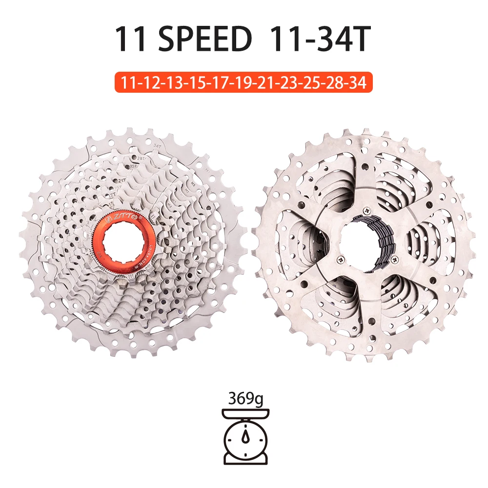 ZTTO Road Gravel Bike11 Geschwindigkeit 11-36T Kassette 11-28T 11s 11-34T 11/25T 11-30T K7 Leichtes Kettenrad 105 Langlebiger Fahrradzug – Detail 18