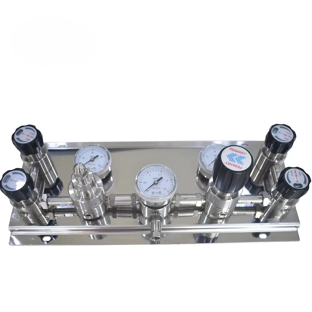 Stainless Steel Experimental Pressure Regulator Fluid with Pneumatic Control Panel