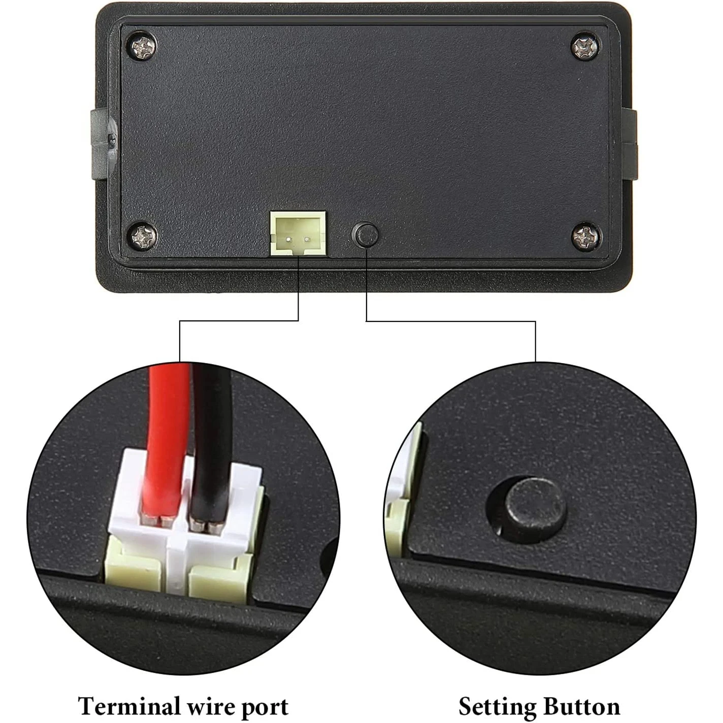 DC 12V 24V 36V 48V 72V Lead Acid Lithium Battery Capacity Voltage Meter with Alarm Gauge Indicator Battery Indicator Monitors