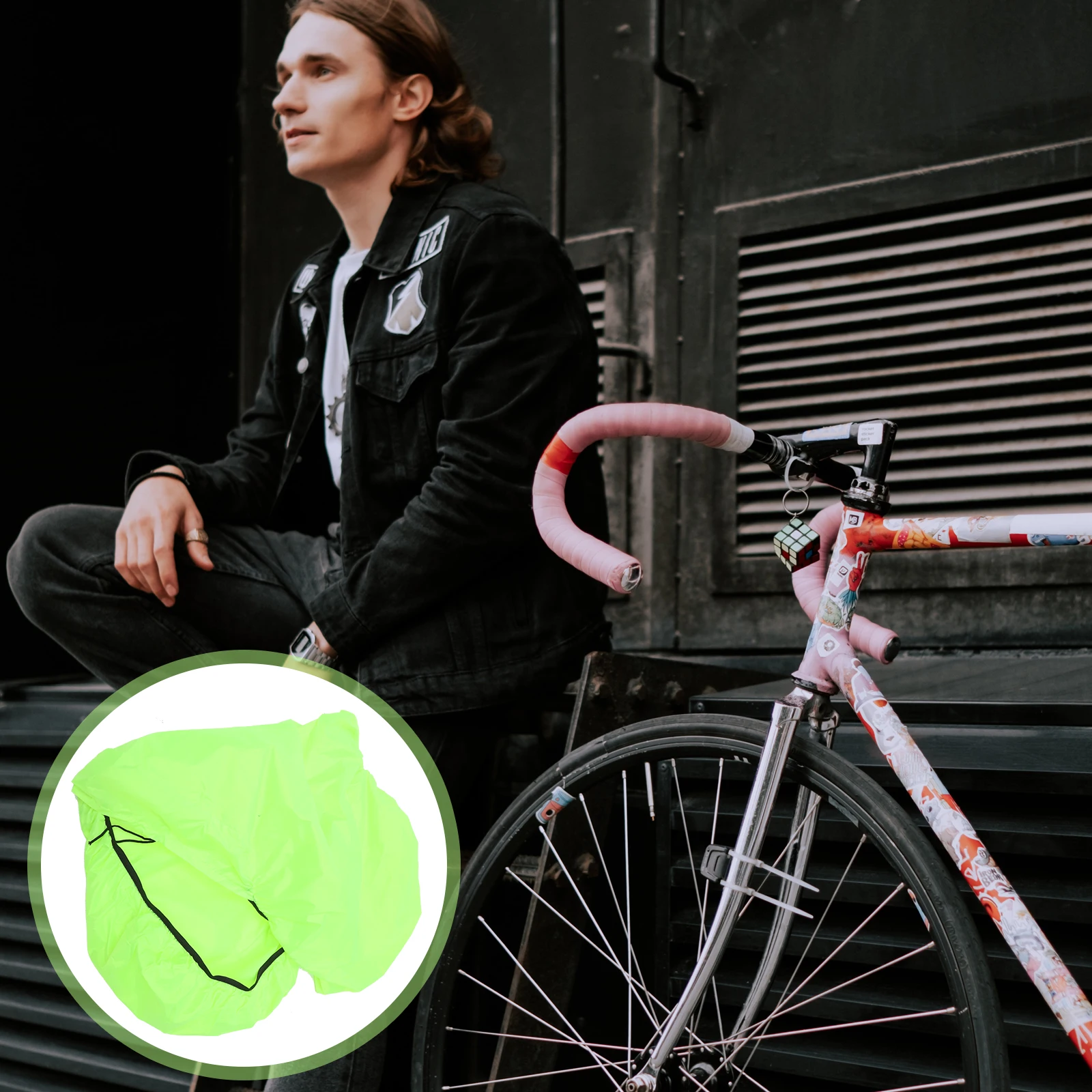 

Ultra-Lightweight Waterproof Bicycle Cover For Mountain Bike Rear Shelf Foldable Luggage Protector Windproof Design Green Easy