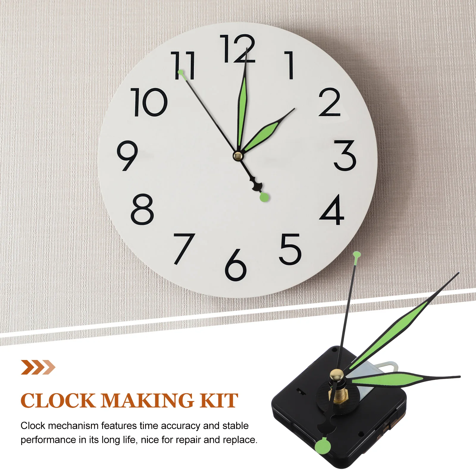 Clock Motor Glow in The Dark Hands Electronic Accessories Parts Digital Wall Motors Powered Replacement Mechanism