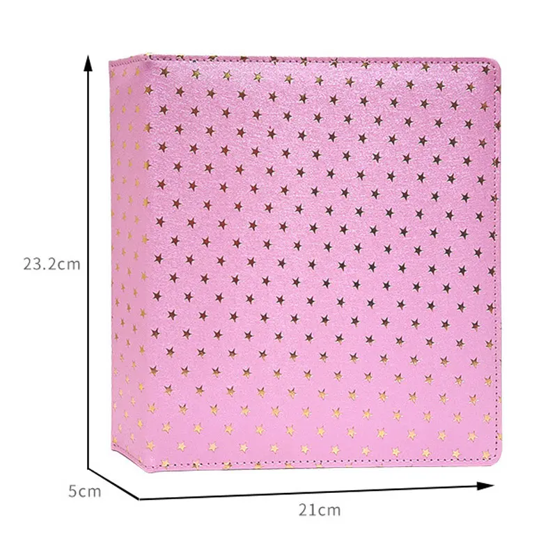 A5 Starlight Macaron Color Album INS Girl Heart 3Inch Album Interstitial Star Chasing Photo Small Card Storage Book Stationery