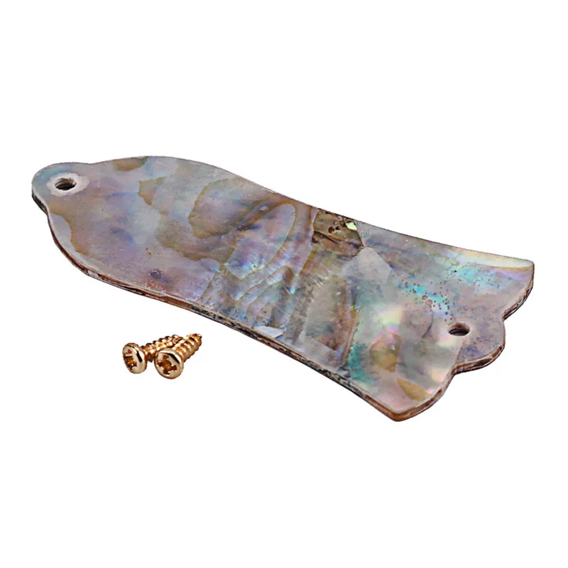 Real CUSTOM Natural Abalone Shell Guitar Truss Rod Cover With 2 Holes Fits For Gibson Les Paul