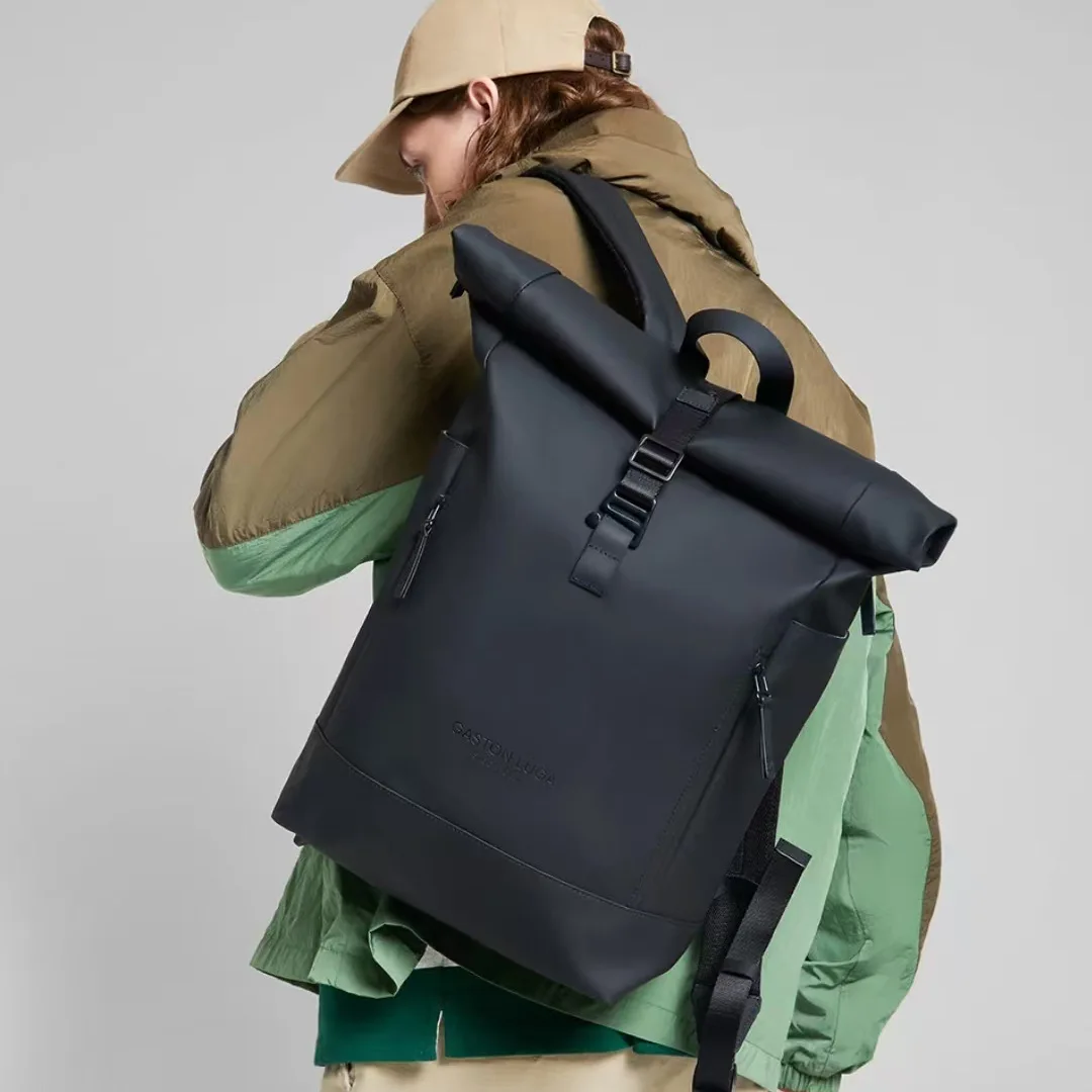 حقيبة كمبيوتر نوردك غاستون لوجا للطلاب مقاومة للماء ذات سعة كبيرة مقاس 3 بوصة بغطاء قابل للف وحزام كتف مزدوج من قماش أكسفورد #4