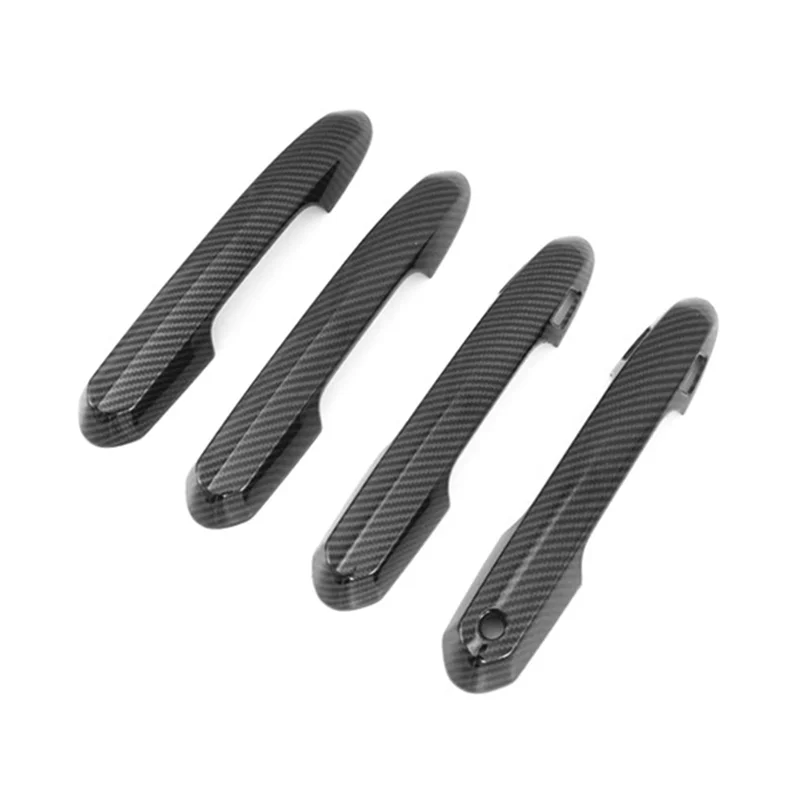 Reliable-Door Handle Cover Trim With Smart Key Holes For Toyota Highlander L LE XLE XSE 2020-2023 Accessories Carbon Fiber