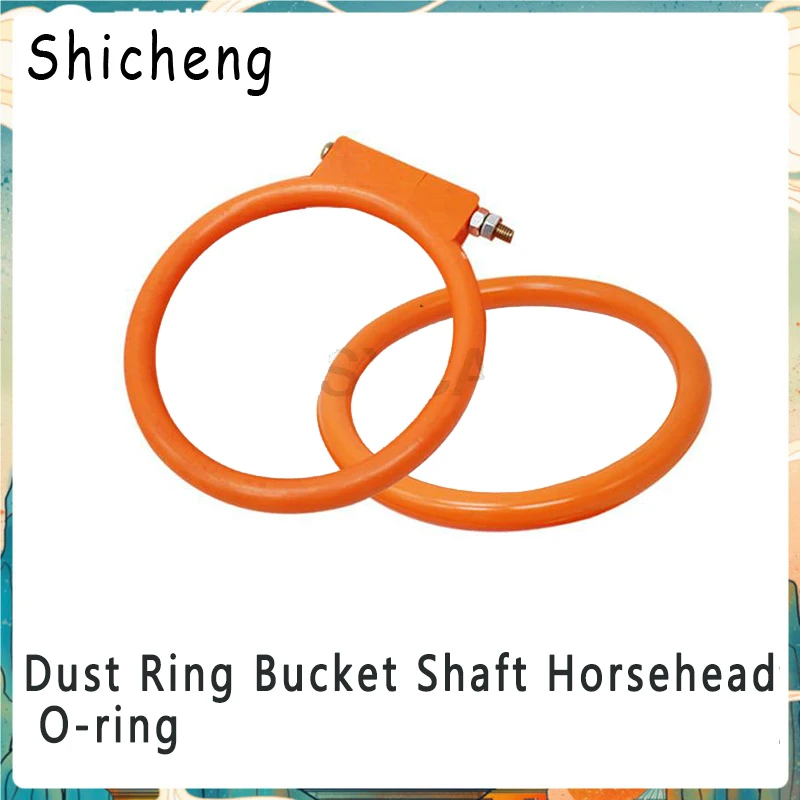 2Pcs Excavator Supplies Mara Head O-ring Seal Bucket Shaft Dust Ring Wear Parts Excavator Accessories For SANY SY75-9-10