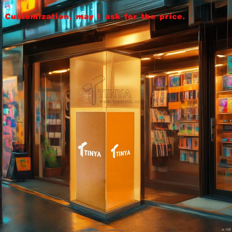 custom.LED Backlit Fashion Design Booth Stand Plastic Acrylic Box Jewelry Promotion Show museum Pedestal showcase Trade Show Dis